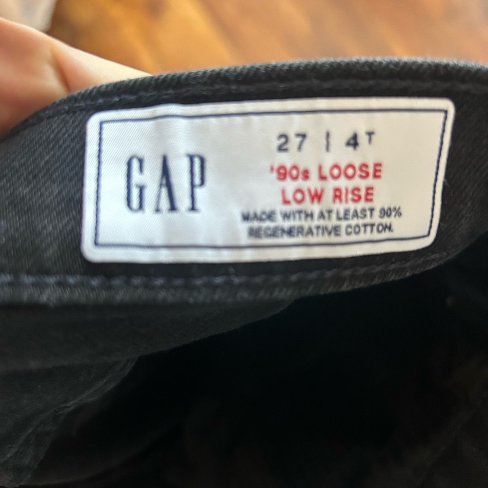 GAP Black Loose Low Rise Jeans 4T